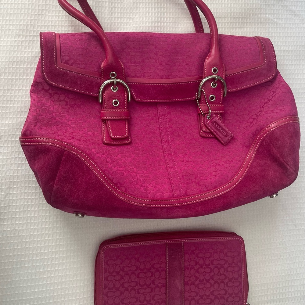 Vintage Coach Bag and Wallet